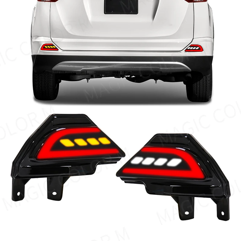 Par De Reflectores Traseras Para Toyota Rav4 2009-2012 Rojo | Envío Gratis