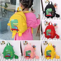 Cartoon Dinosaur Anti-lost Backpacks Kindergarten Schoolbag Children Boys Girls School Bag Safety Harness Reins Toddler Rucksack 1
