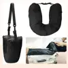 Travel Neck Pillow Self-filling Travel Pillow Portable Stuffable Neck Pillow for Travel with Refillable Support Cushion for Car 1