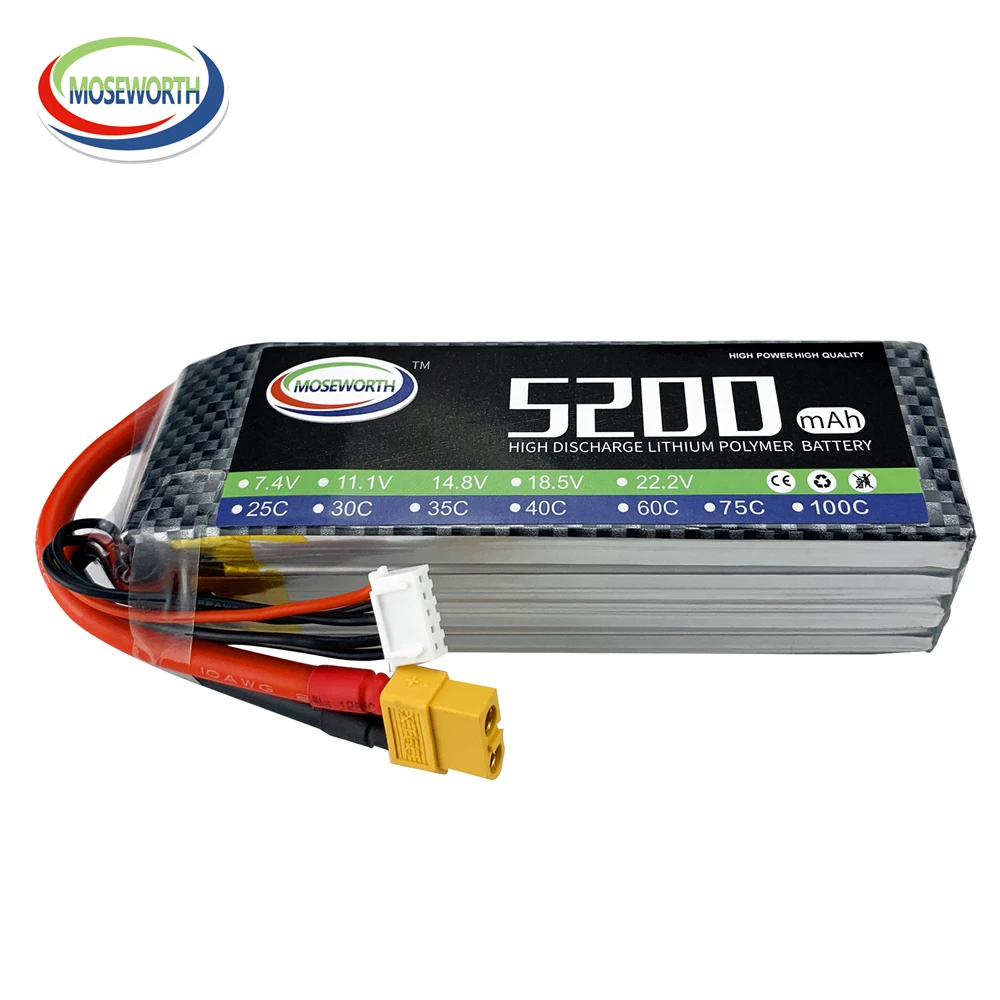 HRB 6S 6000mah batterie en graphène 100C 22.2V RC Lipo batterie avec