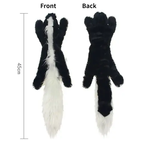 Funny Simulated Animal No Stuffing Dog Toy with Squeakers Durable Stuffingless Plush Squeaky Dog Chew Toy Crinkle Pet Squeak Toy - Image 17