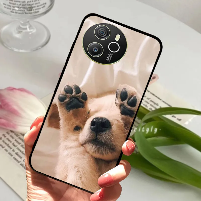 Shockproof Soft TPU Silicone Phone Cover with Cartoon Matte Bumper