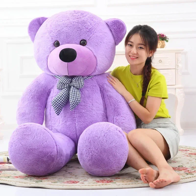 

[Funny]Large size 160/180/200cm 5 colors Full filled Giant America bear doll toy animal teddy bear stuffed plush toy child gift