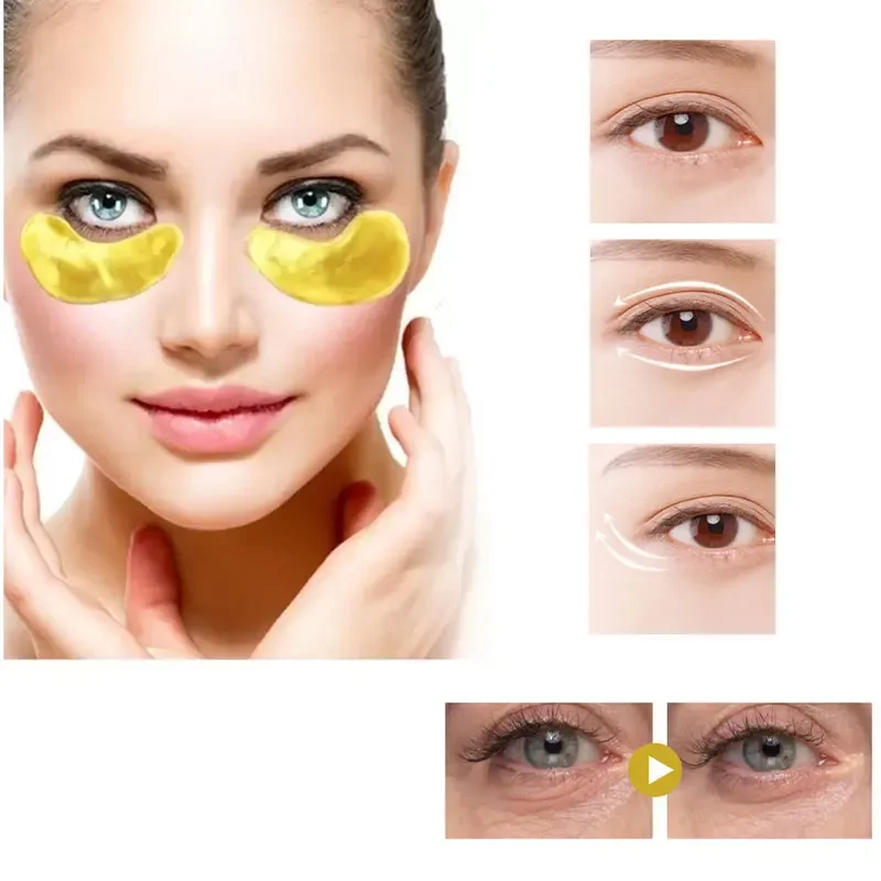 24K Gold Hyaluronic Acid Collagen Eye Mask Remove Dark Eye Circles