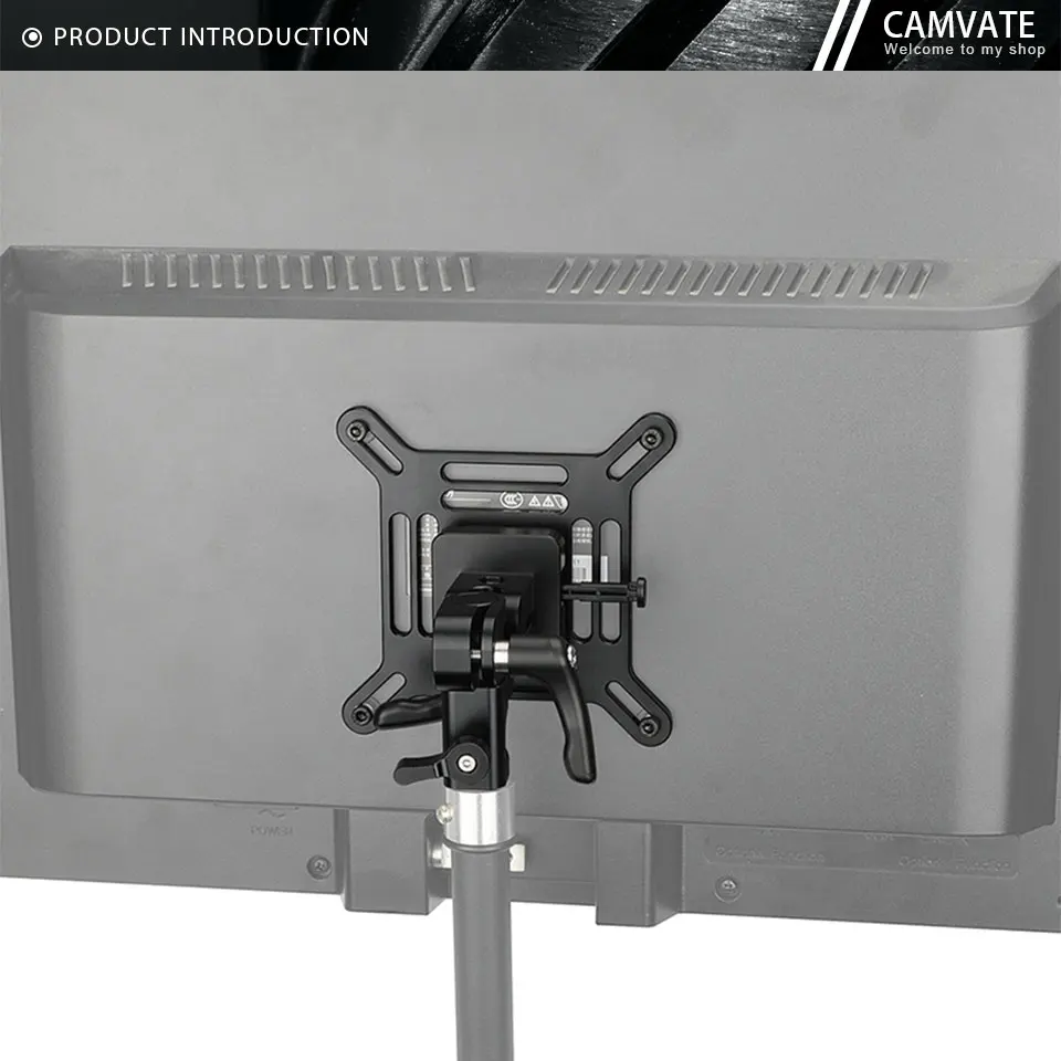 Adjustable VESA Monitor Mount Bracket 75x75mm 100x100mm with Quick Release V-Loc