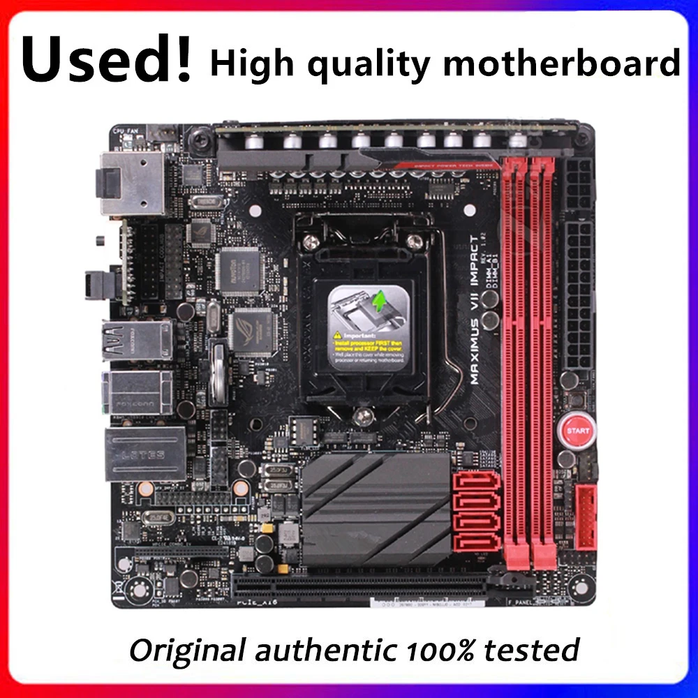 Per Maximus Vii Impact Scheda Madre Desktop Z97 Lga 1150 Per Core I7 I5 I3 Ddr3 Sata3 Usb3.0 Scheda Madre Usata Originale