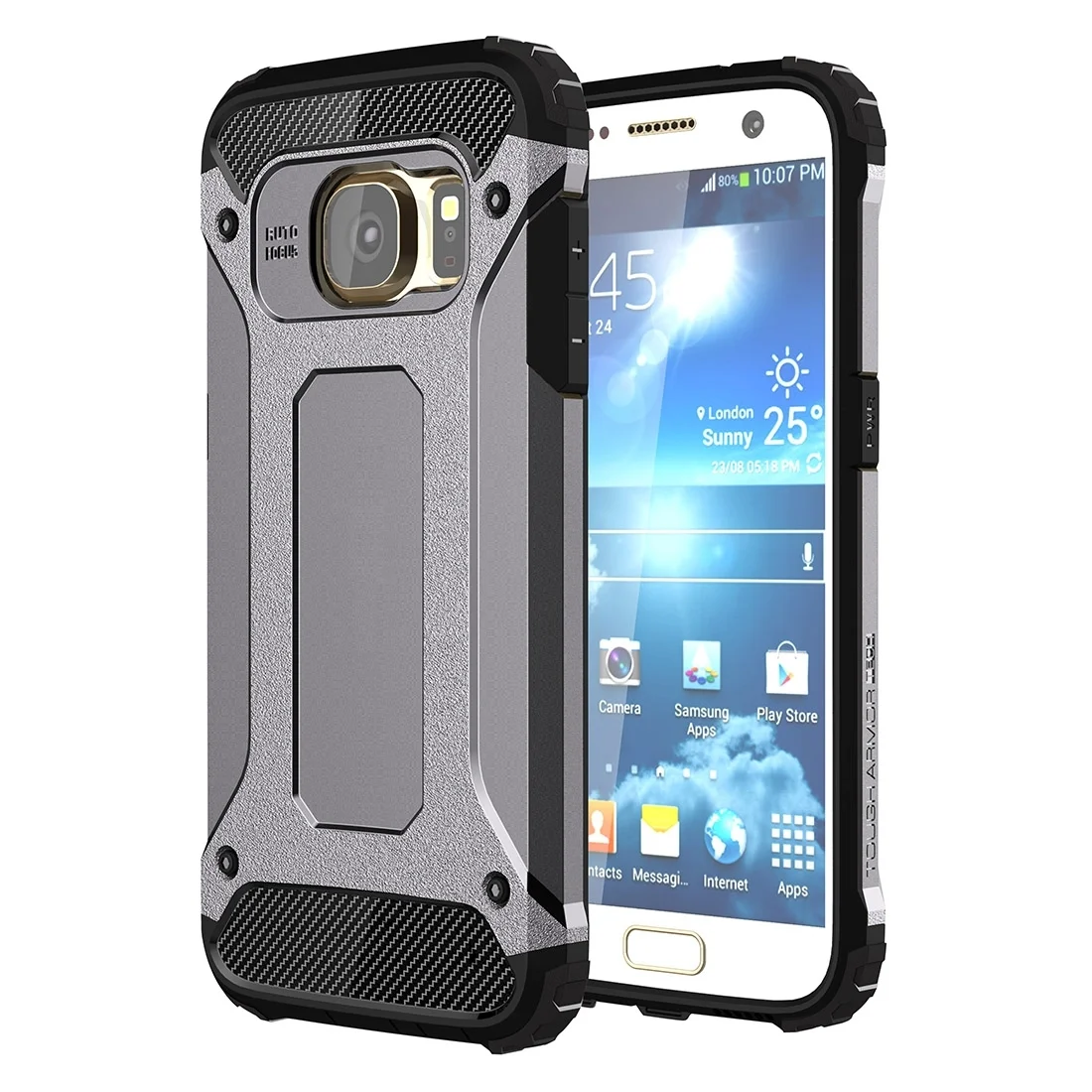 Custodia combinata Armor TPU + PC per custodia protettiva per cellulare Samsung Galaxy S7 / G930 - immagine 6
