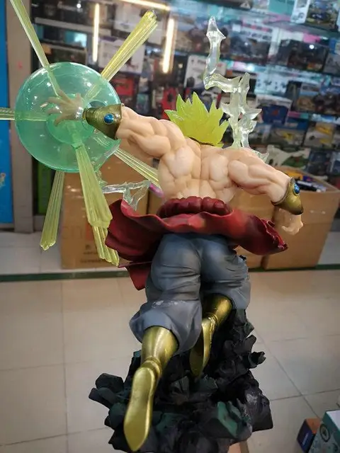 23cm Dragon Ball Z Broly Action Figurine Roar Broli Esferas Del Model Anime  Super Saiyan Diorama Broly PVC Toys - AliExpress