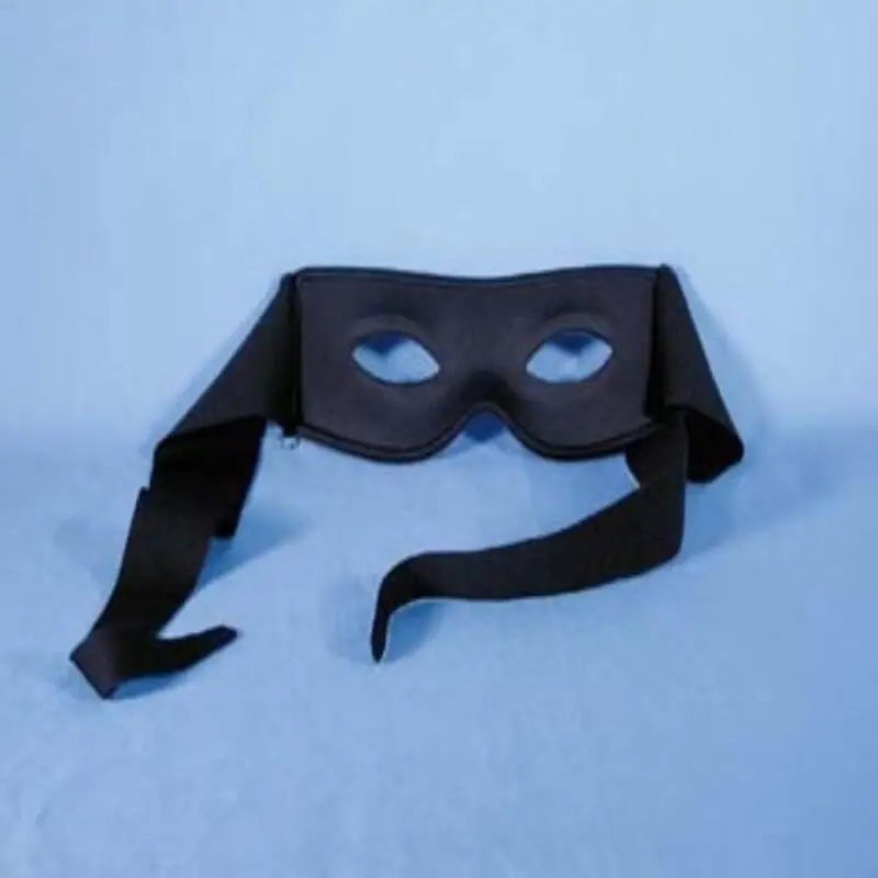 Black Polyester Zorro Eye Mask for Halloween Cosplay