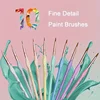 Precision Miniature Paint Brush Set - Ideal For Detailed Artwork, Crafts, And Collectibles | Versatile For Acrylic, Watercolor, 1