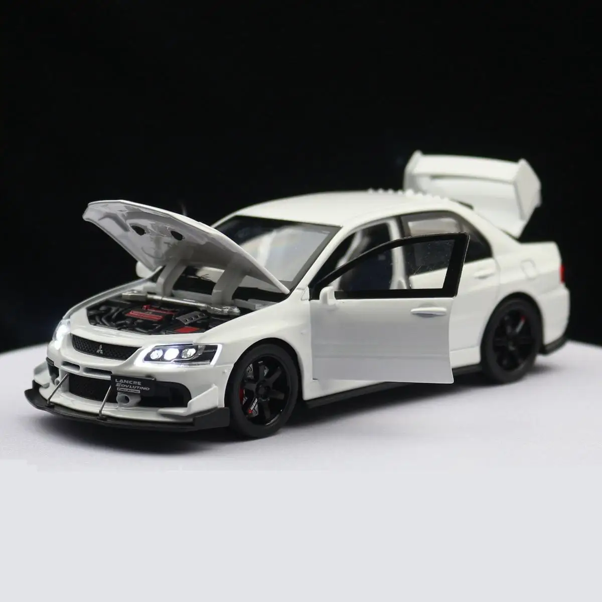 1/32 Mitsubishi Lancer EVO Final Edition JDM Racing Toy Car Model Diecast Metal Miniature Collection Gift For Children Boys 3