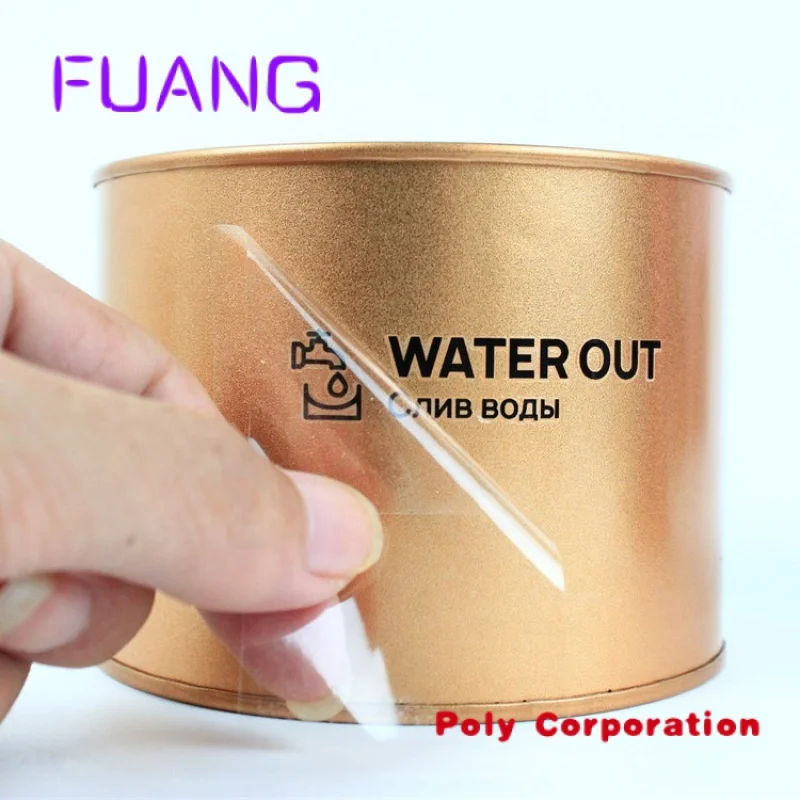 

Custom Permanent adhesive waterproof custom business made brand logo 3D UV transfer label stickers for products packing