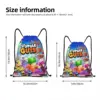 Stumble Guys Backpack Drawstring Football Bags Gym Bag Water Resistant Cartoon Game String Sackpack for Yoga 2