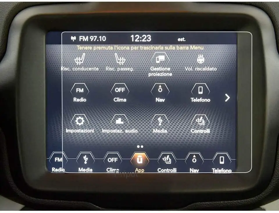GYTTAK GPS Proteggi Schermo Compatibile con Jeep per Wrangler JL 8.4 Pollici Proteggi Schermo per Auto Navigazione GPS per Auto Schermo in Vetro Temperato Pellicola Protettiva per Interni