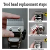 Madeshow Kulilang M5(F) M10 R66 R77F Wedge Fade Blades Hair Clipper Ultra Thin Blade Trimmer Replacement Original Cutter Head 4