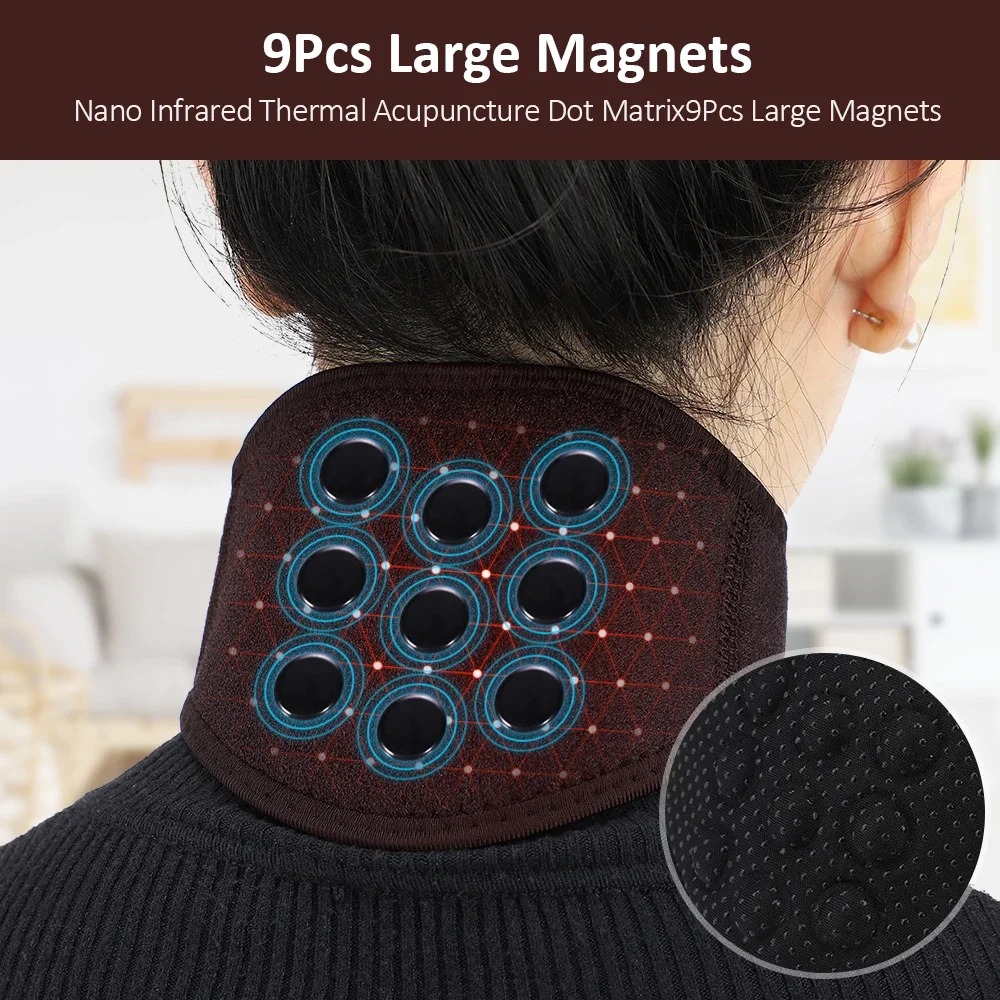 Magnetic Self-heating Neck Braces Tourmaline Infrared Treatment Muscle Relax Neck Protection Neck Support Strap Relaxation