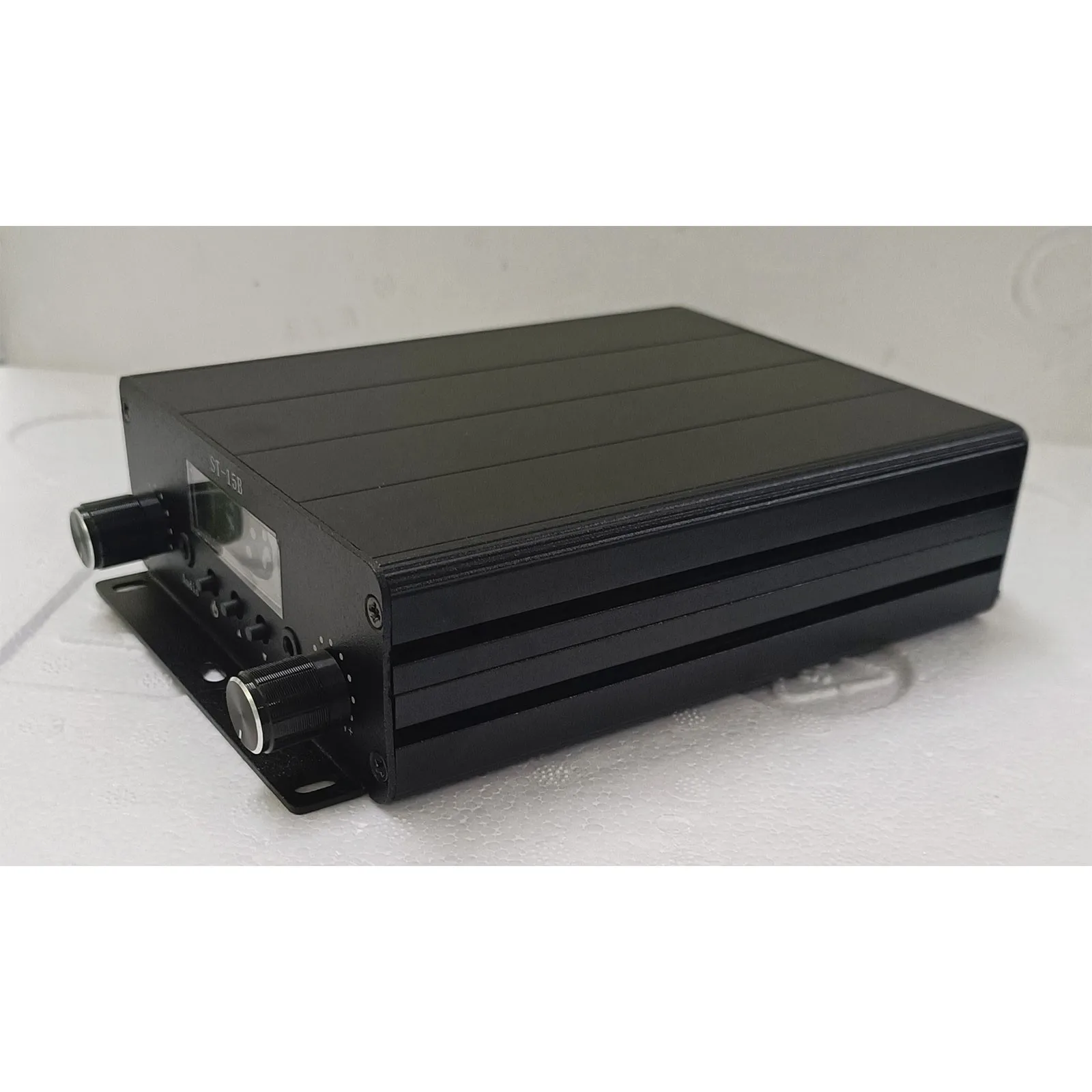 Wishcolor ST-15B V3 76MHz-108MHz 15W 스테레오 증폭기 FM 방송 송신기 오디오+마이크 입력(BNC 인터페이스)