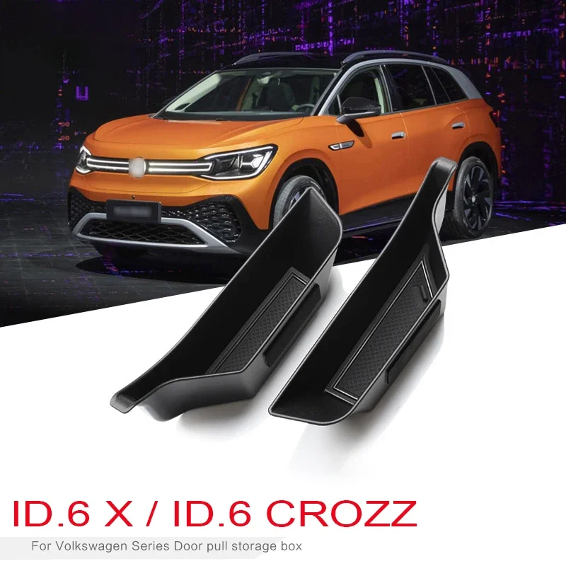 

Door Handle Storage Box For 2022 2021 VW ID.6 X CROZZ Passenger Organizer Holder Tray Box Car Accessories For Volkswagen ID6
