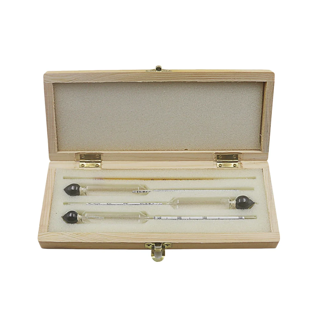 

4Pcs Alcohol Hydrometer Home Brew Beer Meter Thermometer Conversion Table Alcohol Hydrometer Tester (Only Applicable for
