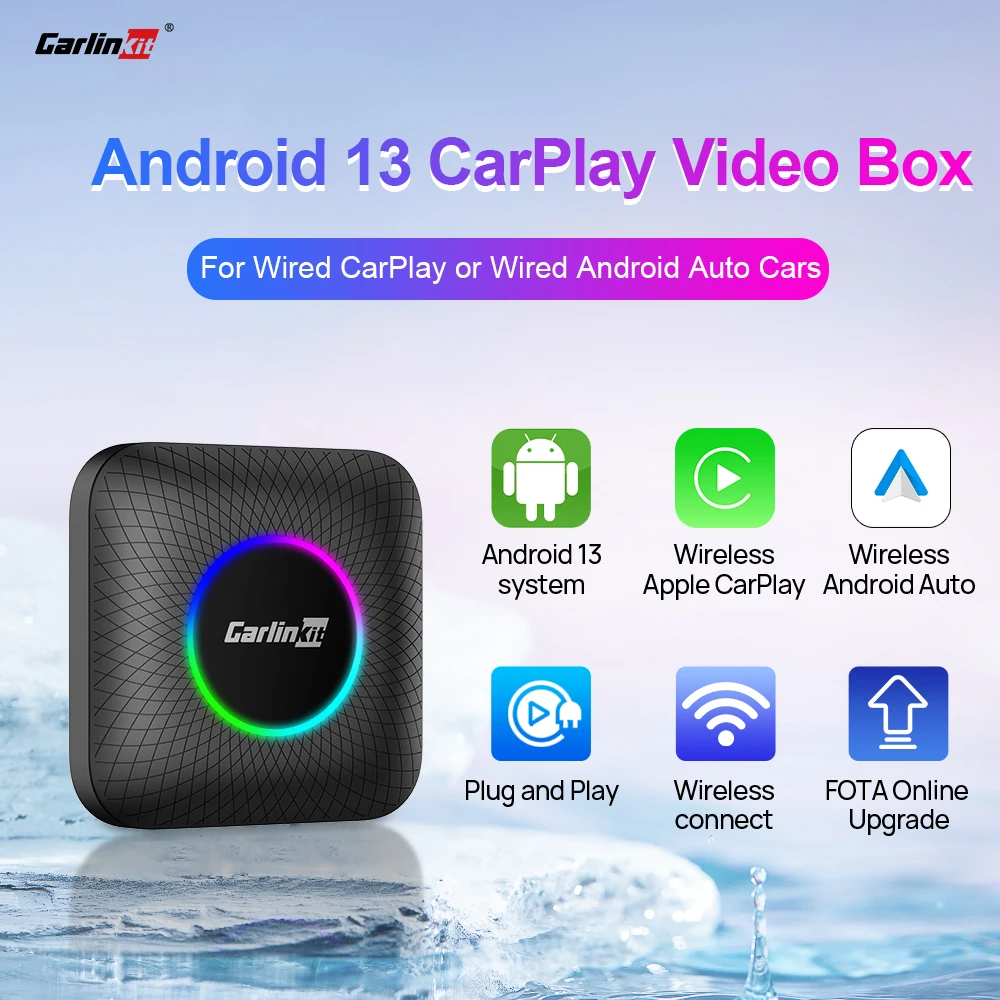 

2024 CarlinKit Android CarPlay Video AI Box Smart Android Auto TV Box SM6225 SDM660 8-Core CarPlay Wireless Adapter Easy Connect