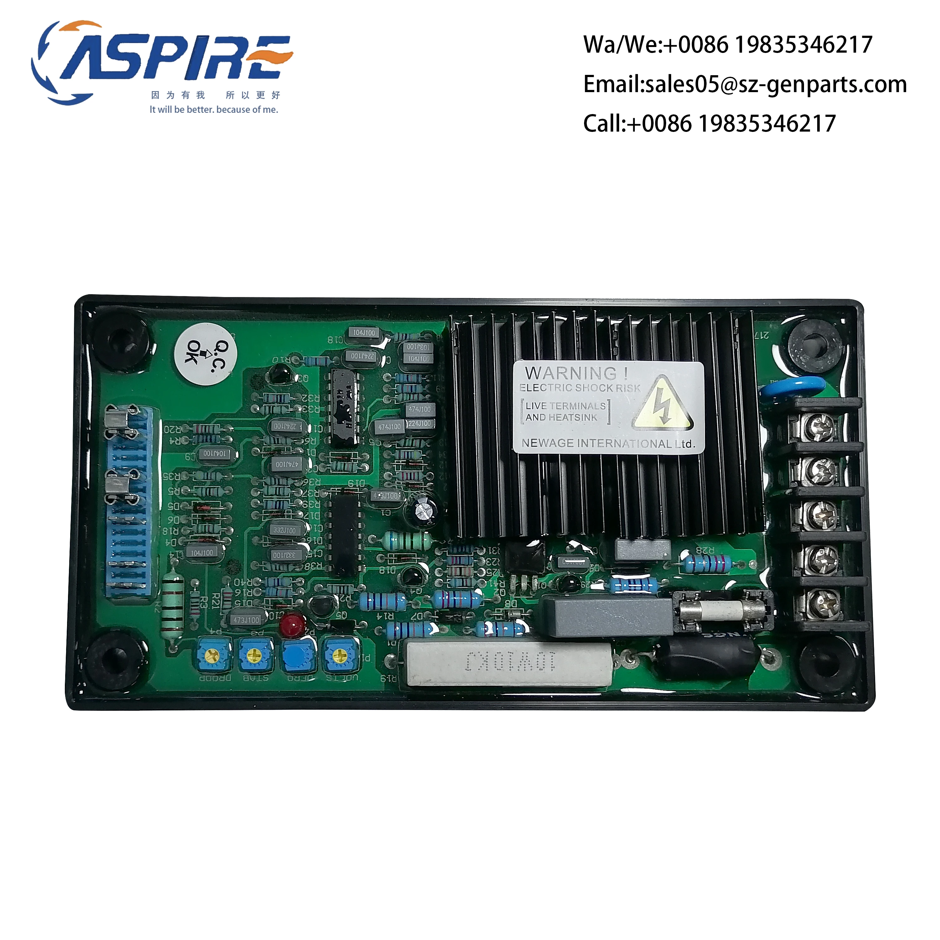 

Diesel Generator Alternator Parts GAVR 10A Automatic Voltage Regulator Big Power Ac Diesel Universal Brushless Phase Stabilizer