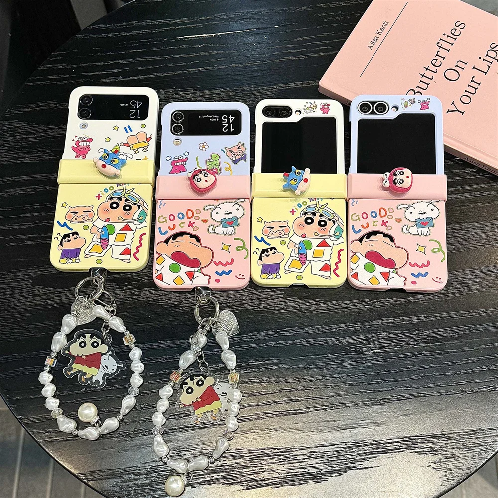Whimsical Cartoon Shin Chan Luxury Fashion Phone Case - Korean INS Style Protective Cover