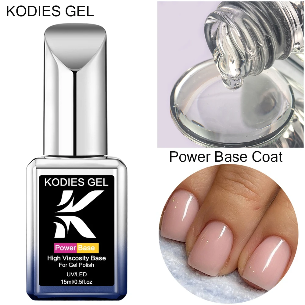 Professional Power Base Coat Gel Nail Polish Semi Permanent UV/LED Structure Base Gel Varnish Strong Adhesion Varnish