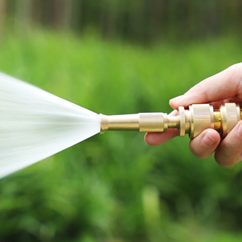 Copper Gun For Car Washing Spray Gun Hose Nozzle Straight High Garden Adjustable Pressure