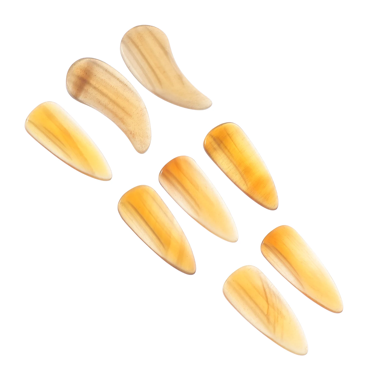 8 Pcs Guzheng Nails Finger Picks for Practice Protectors Portable Performance Horns