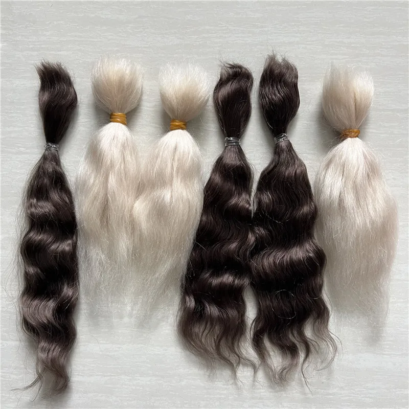 Perruque Mohair Pour Poupée Ancienne 28,5cm - Fabriquée En France