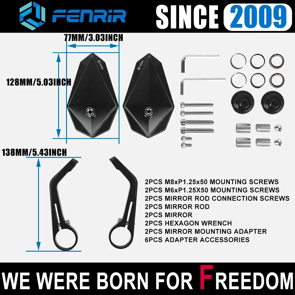 CNC Motorcycle Bar End Mirror For Ducati Scrambler Monster Diavel Honda CB650R Kawasaki Yamaha MT03 Suzuki SV650 GSXS750 Benelli motorcycle handle bar mirror
