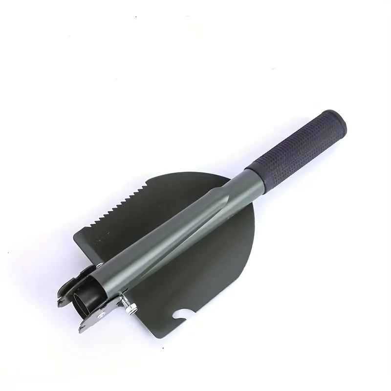Camping Shovel Versatile Folding Metal Tool Durable Space-Saving for Outdoor Gardening & Emergency