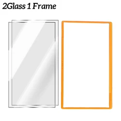 Tempered Glass Screen Protector with Easy Installation Tool - Anti - Scratch Cover - Switch 2 (2 Glass 1 Frame)