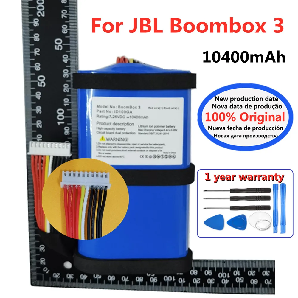 

New 100% Original Speaker Battery For JBL Boombox 3 Boombox3 10400mAh Special Edition Bluetooth Audio Battery Bateria In Stock