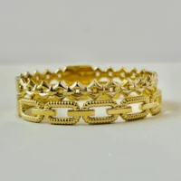 Exquisite Rhinestone Geometric Stainless Steel Bangle Bracelets for Women Gold Plated Charm Bracel 2