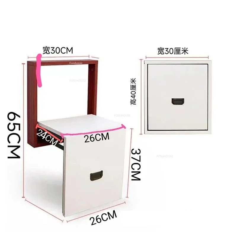 Minimalist Folding Bathroom Seats Home Wall-mounted Can Store Bathroom Chairs Porch Invisible Wall-mounted Shoe Changing Stool 6