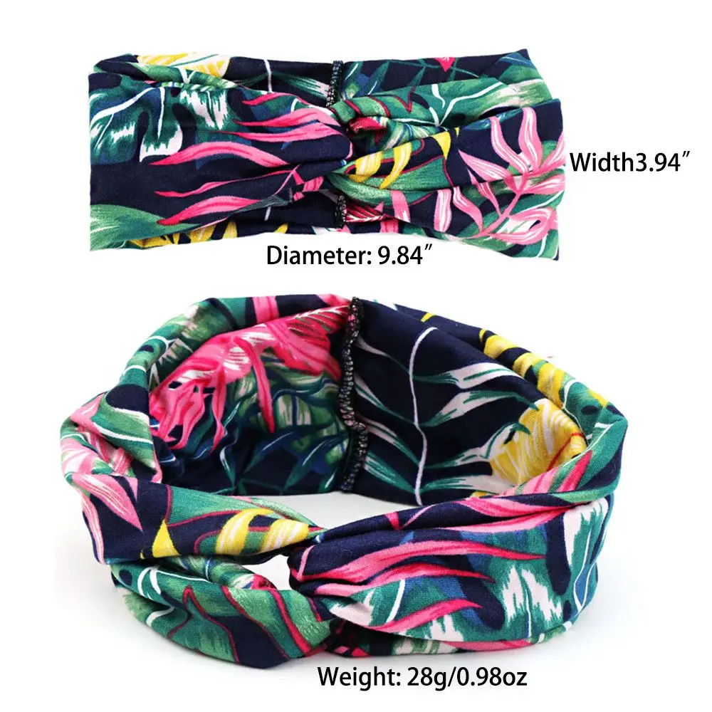 Fashion Women's Wide Stretchy Headbands Twist Knot Yoga Fitness Sports Hair Band