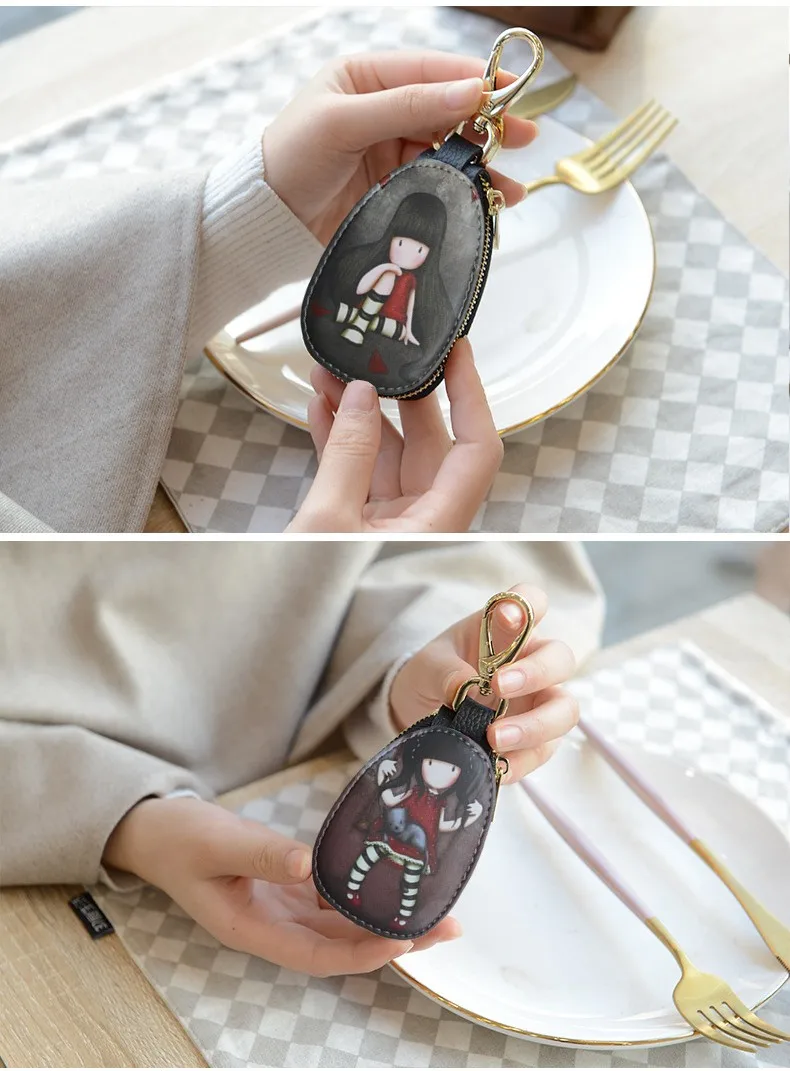 General car key car case lighter bag cartoon protection cover men and women key case Porta Chaves Purse Porta Chave Funda Llave