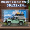 Acrylic display box for lego bricks 10317 display case for Land Rover building block model car dustproof clear storage box 1