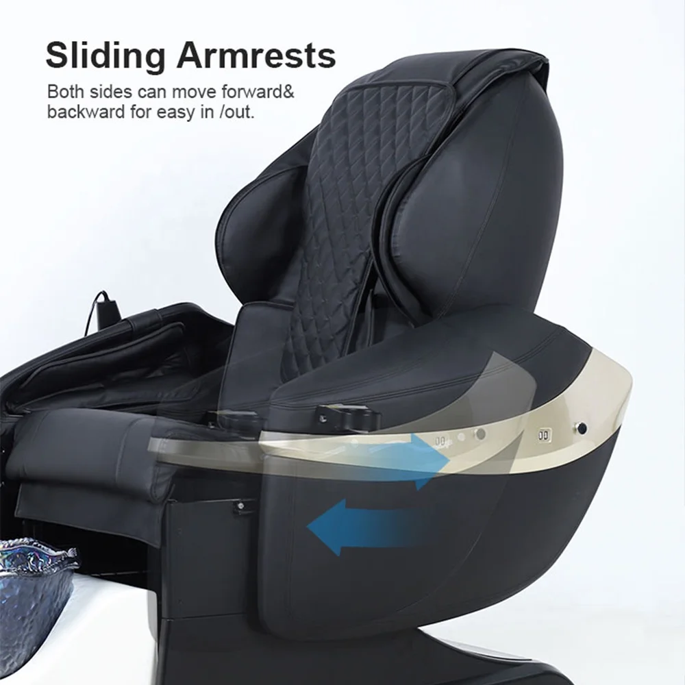 Modern Luxury Beauty Nail Salon Electric Pipeless Whirlpool Foot Spa Full Body European Touch Massage Manicure Pedicure Chair 6