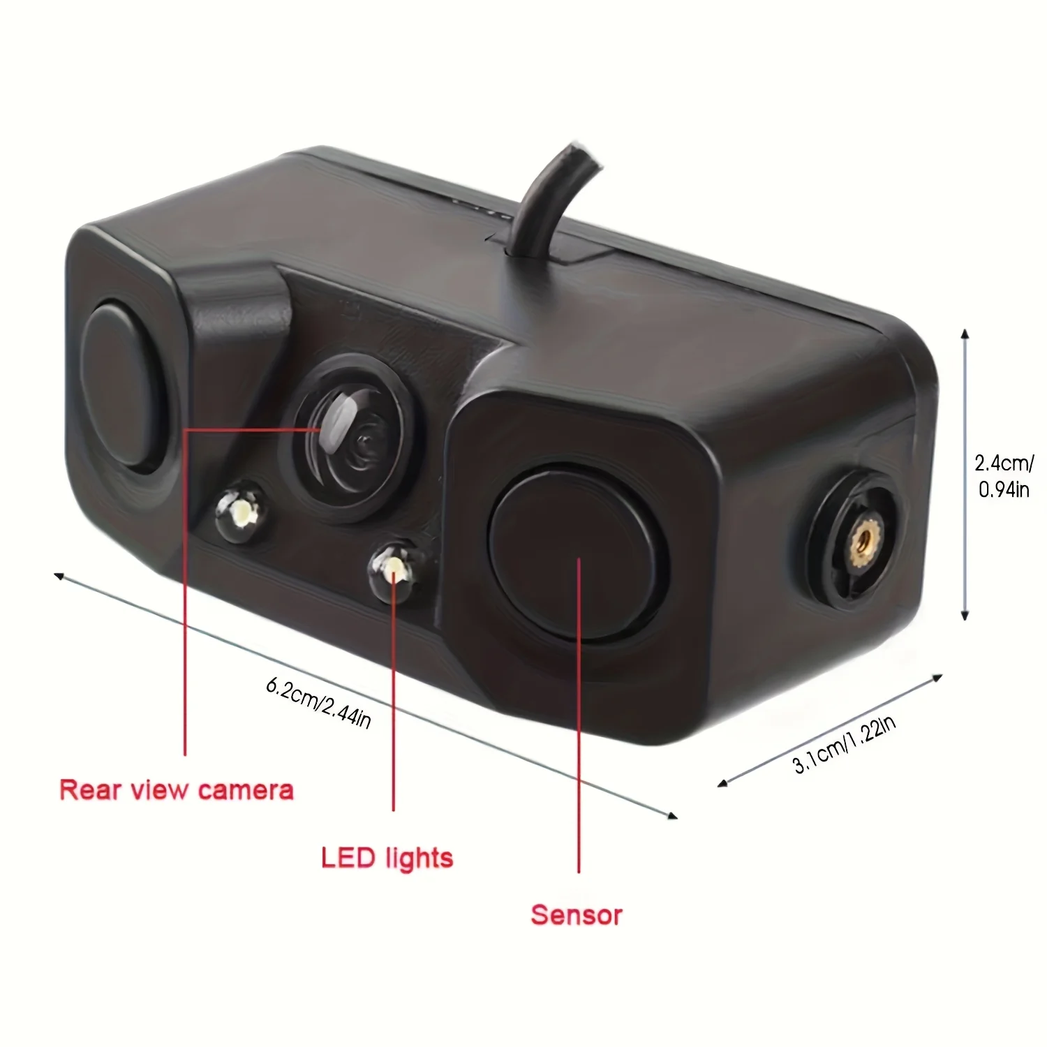 Advanced 3-in-1 Parking Assistant with Night Vision Camera & Alarm System
