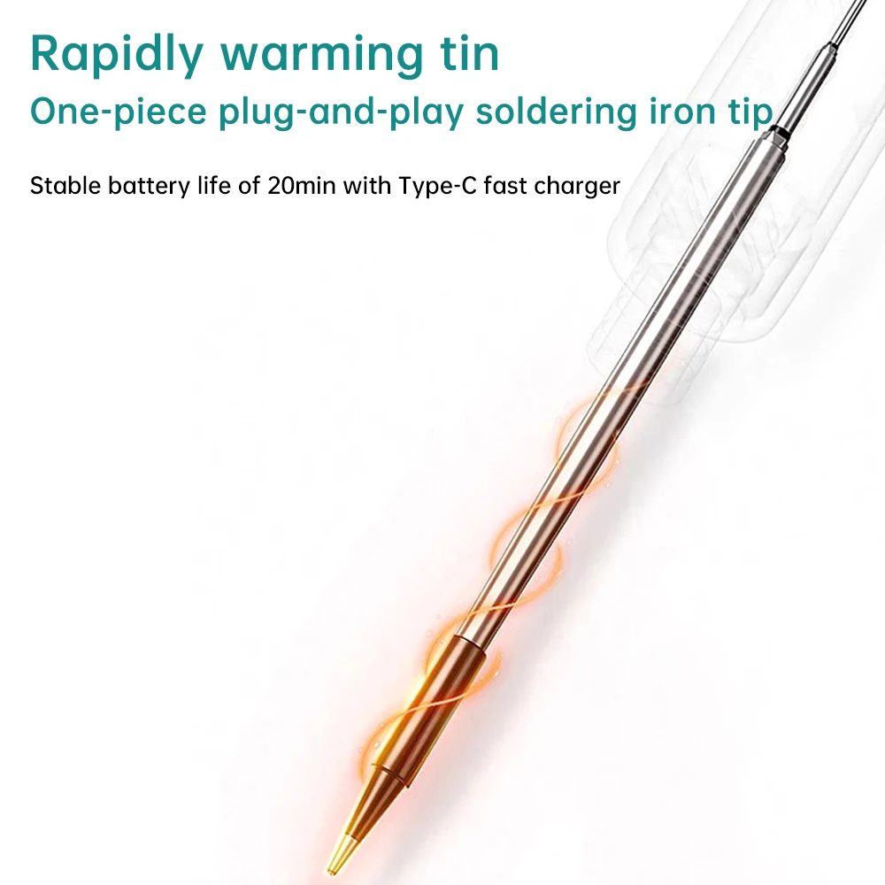 USB Cordless Rechargeable Soldering Iron Pen 5V 8W 800mAh High Capacity Battery Intelligent 300-450℃ Temperature Adjustable soldering iron electric soldering iron soldering iron kit soldering iron set