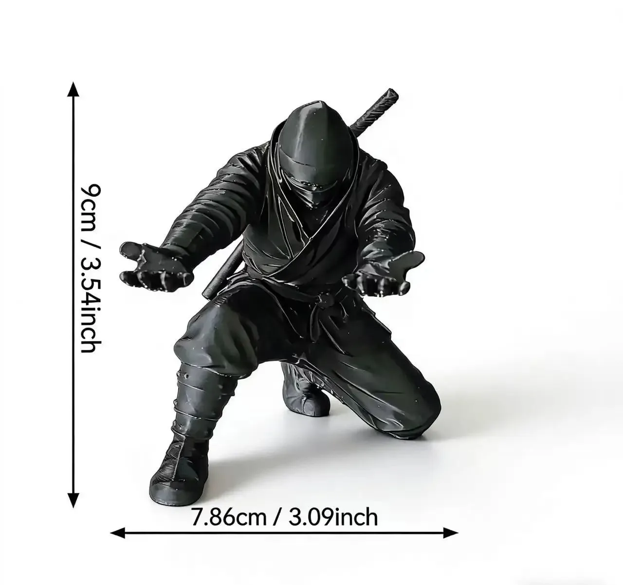 Compact 3D Printed Ninja Pen Holder - Creative Desktop Organizer & Modern Gift Ornament