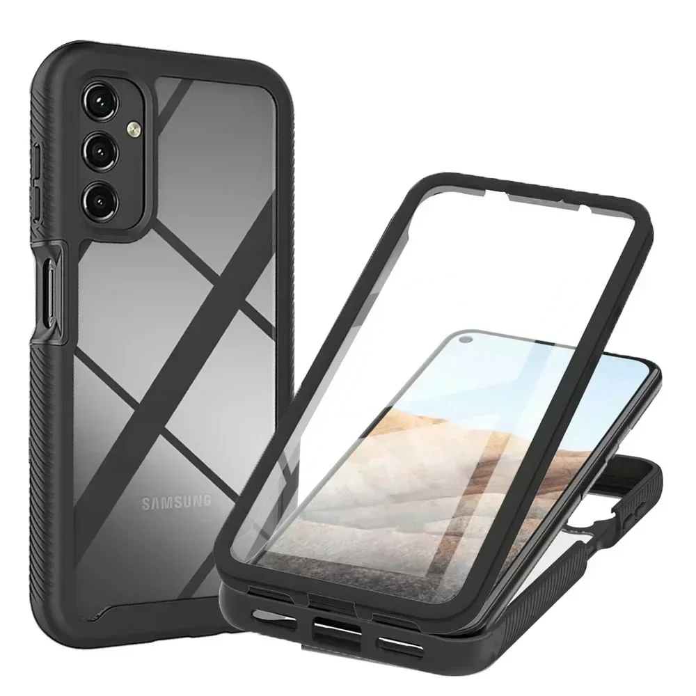 Crystal Clear 360° Protective Case with Screen Film and Bumper Cover