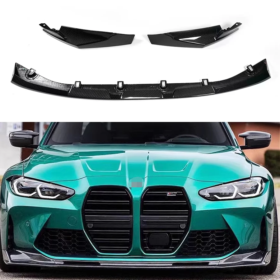 

For BMW M3 G80 M4 G82 G83 MP Style Carbon Fiber Car Front Bumper Diverter Spoiler Diffuser Front lip chin upgraded body kit