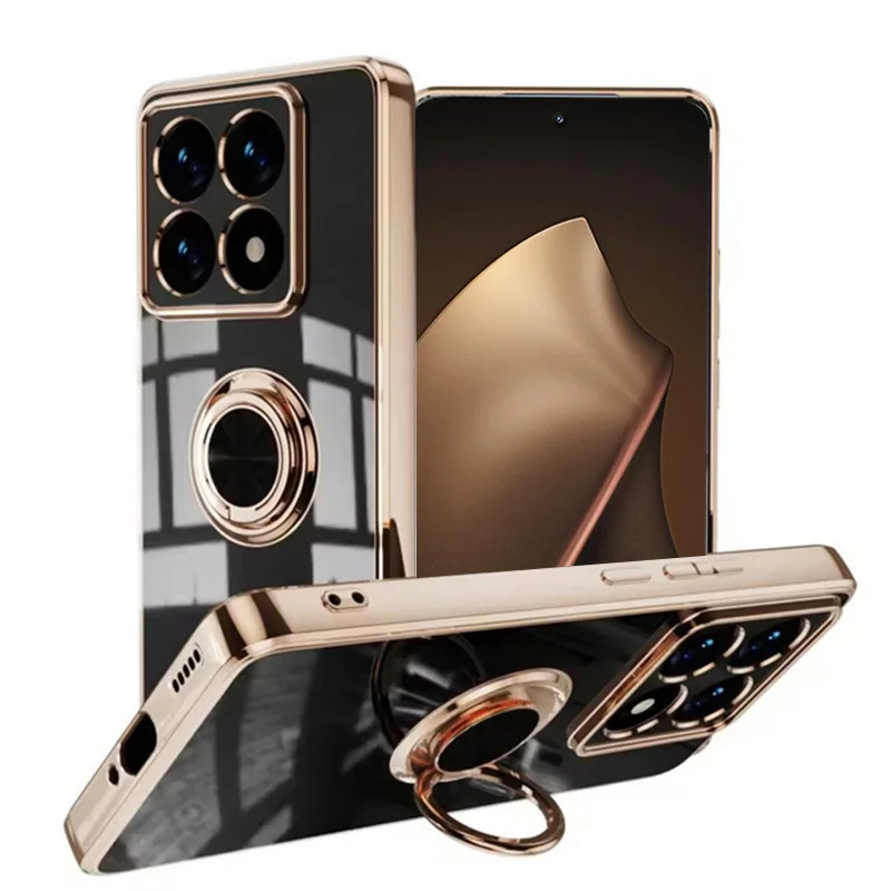 Plating Magnetic Ring Case - Enhanced Protection with Stylish Design