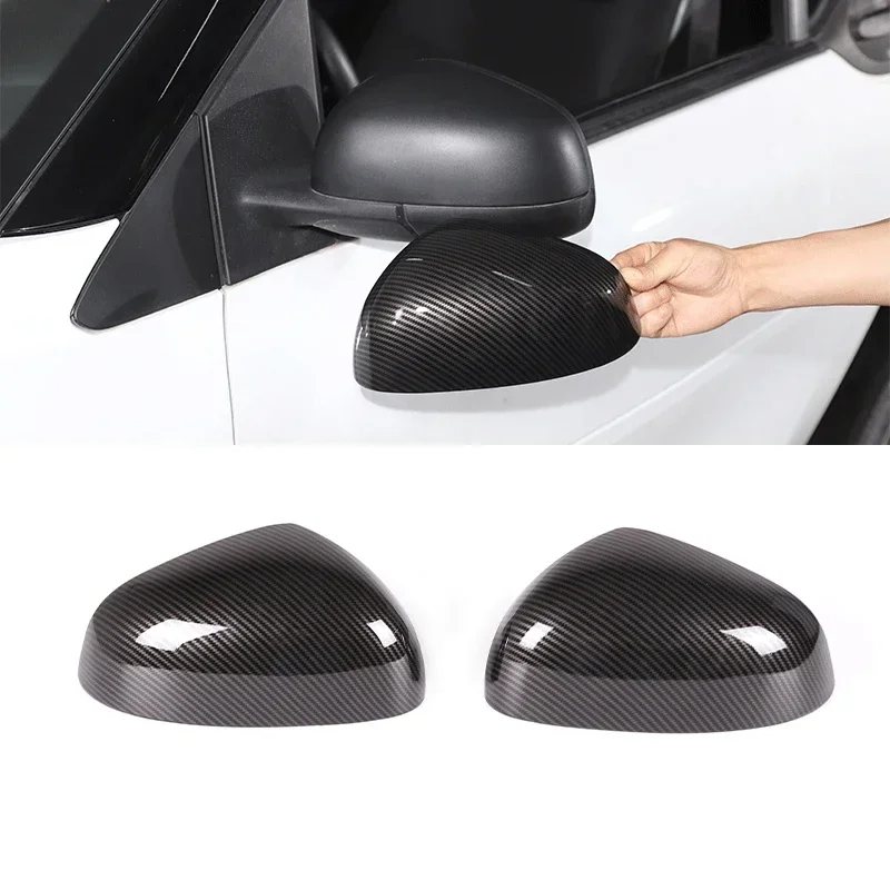 

Car Side Rearview Wing Mirror Cover Caps Shell Trim OX Horn Style For Mercedes Benz Smart 451 453 Fortwo Forfour 2009-2021