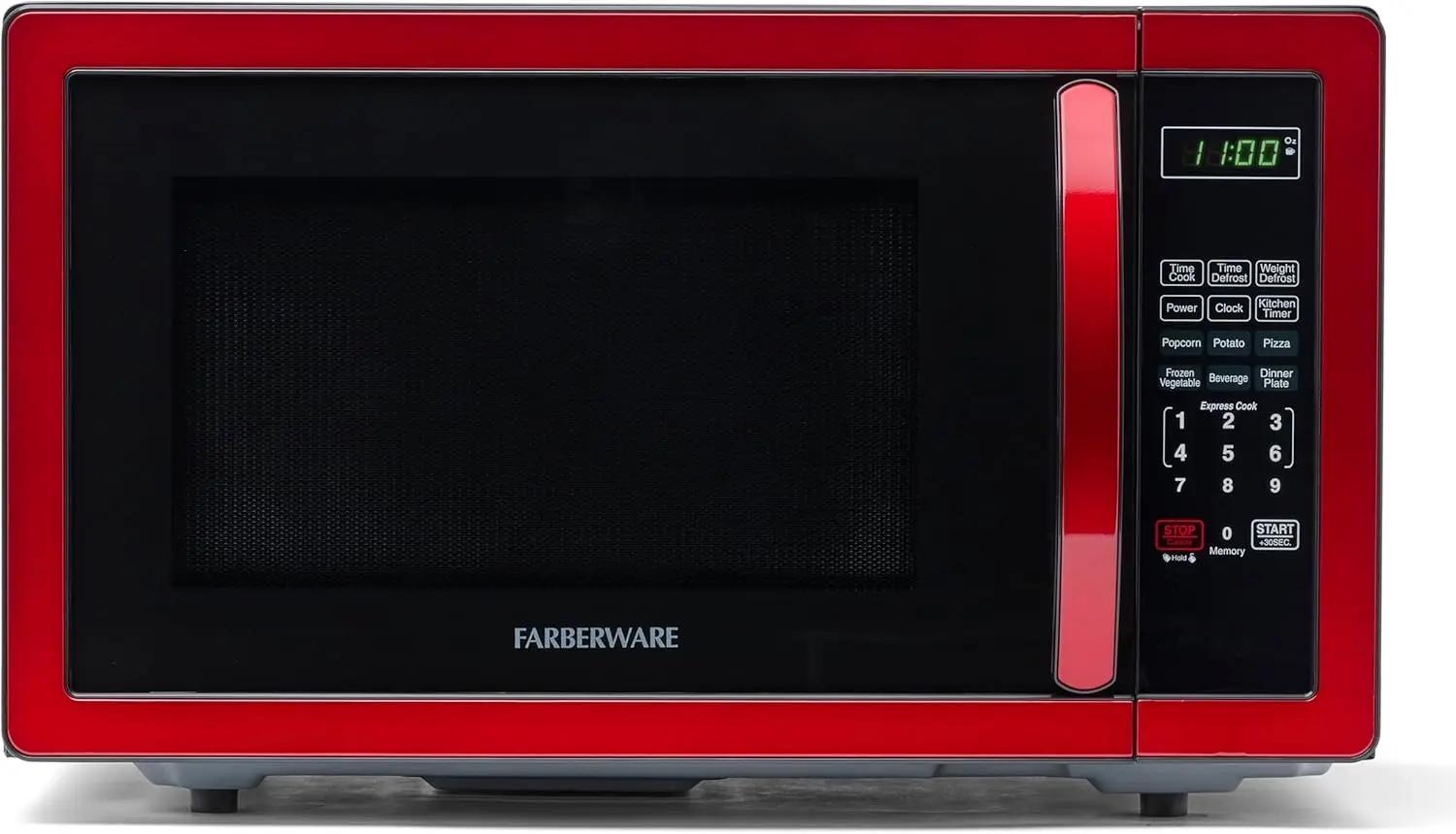 Countertop Microwave 1000 Watts, 1.1 cu ft - Microwave Oven With LED Lighting and Child Lock - Perfect for Apartments