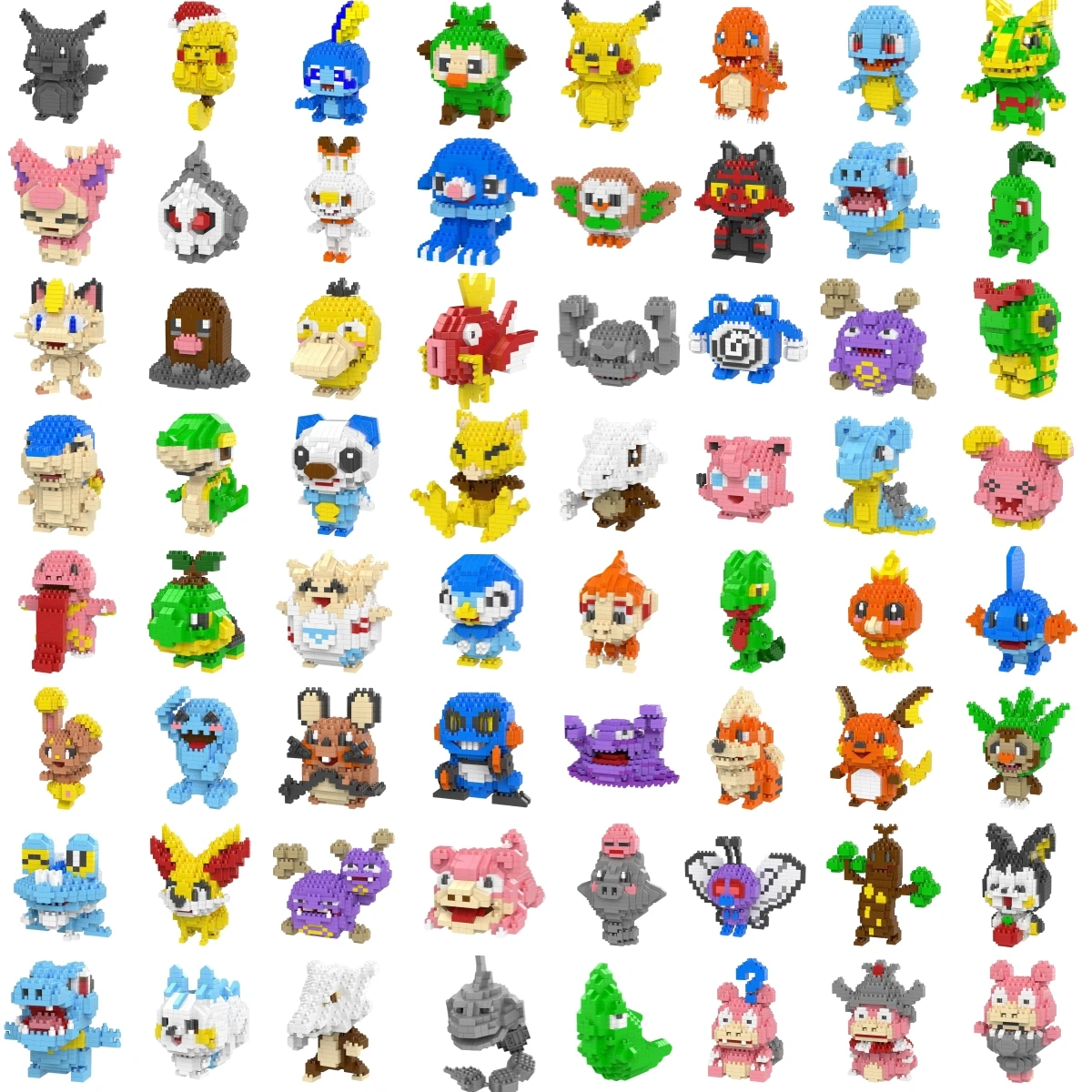 Pokemon Small Blocks Nanoblock Charizard Kyogre Groudon Rayquaza Model Education Graphics Toys for Kids Birthday Gift Toys 2