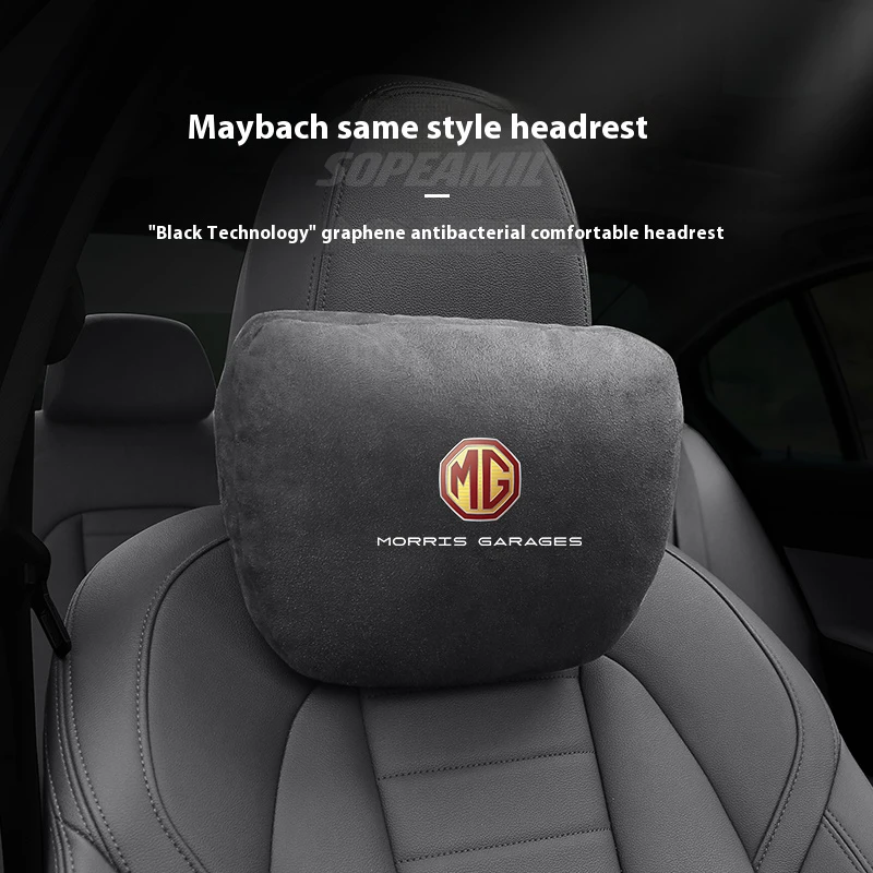 Suede Neck Support Car Pillow 1